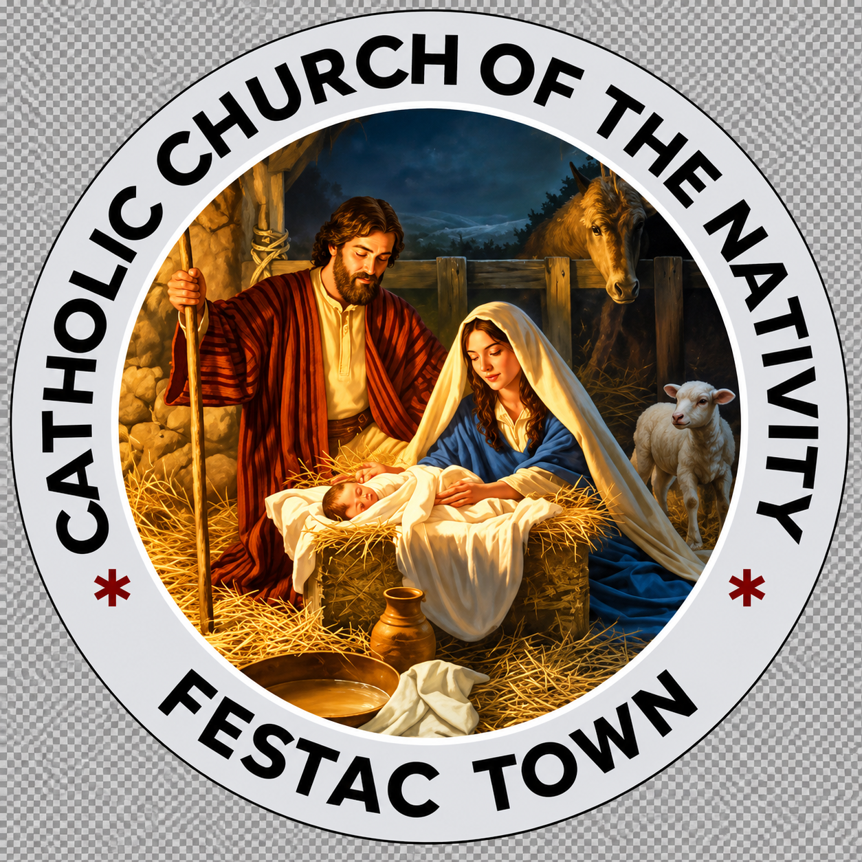 Catholic Church of the Visitation, Festac logo